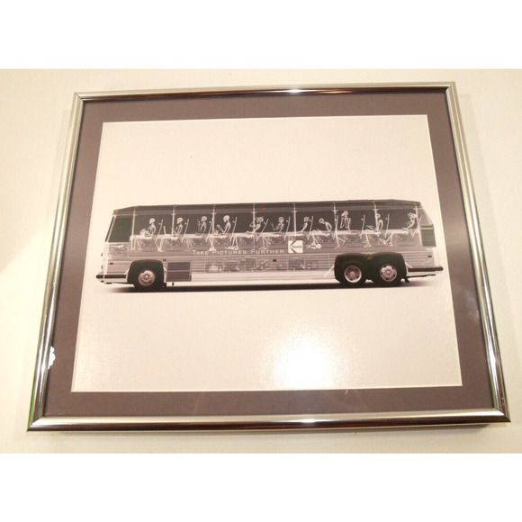 1997 Kodak X-Ray Bus Advertisement Framed Ogilvy & Mather Take Pictures Further
